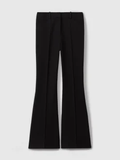 Reiss Gabi Petite Flared Suit Trousers Black Sale