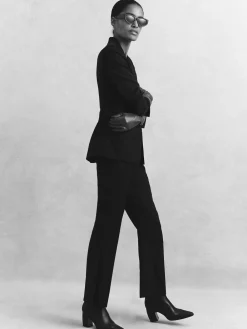 Reiss Haisley Petite Single Breasted Suit Blazer Black Outlet