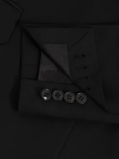 Reiss Haisley Petite Single Breasted Suit Blazer Black Outlet