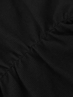 Reiss Black Simone Stretch-Cotton High-Neck Vest Hot