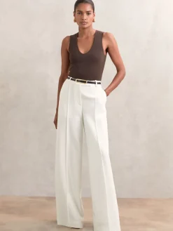 Reiss Chaya Suede Elongated-Buckle Skinny Belt Black Snakeskin New