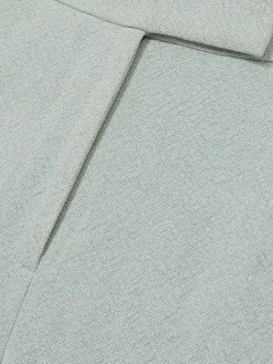 Reiss Blue Dalora Tailored Bermuda Shorts with Linen Hot