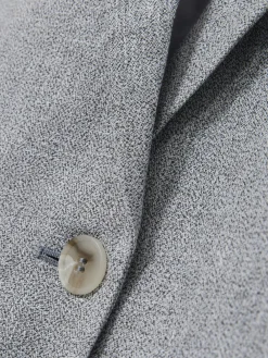 Reiss Blue Willow Linen-Blend Single-Breasted Blazer Discount