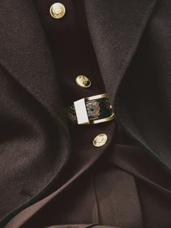 Reiss Brown Snake-Effect Hazel Leather Snake-Effect Belt Best