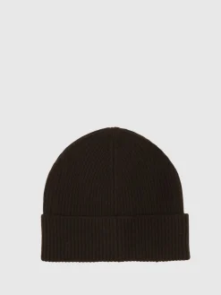 Reiss Filipa Wool-Blend Tipped Beanie Chocolate