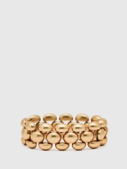Reiss Gold Darcy Tone Dome Link Bracelet Online