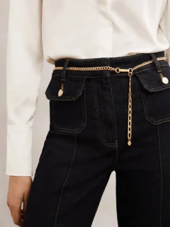 Reiss Gold Georgia Chain-Link Belt Clearance