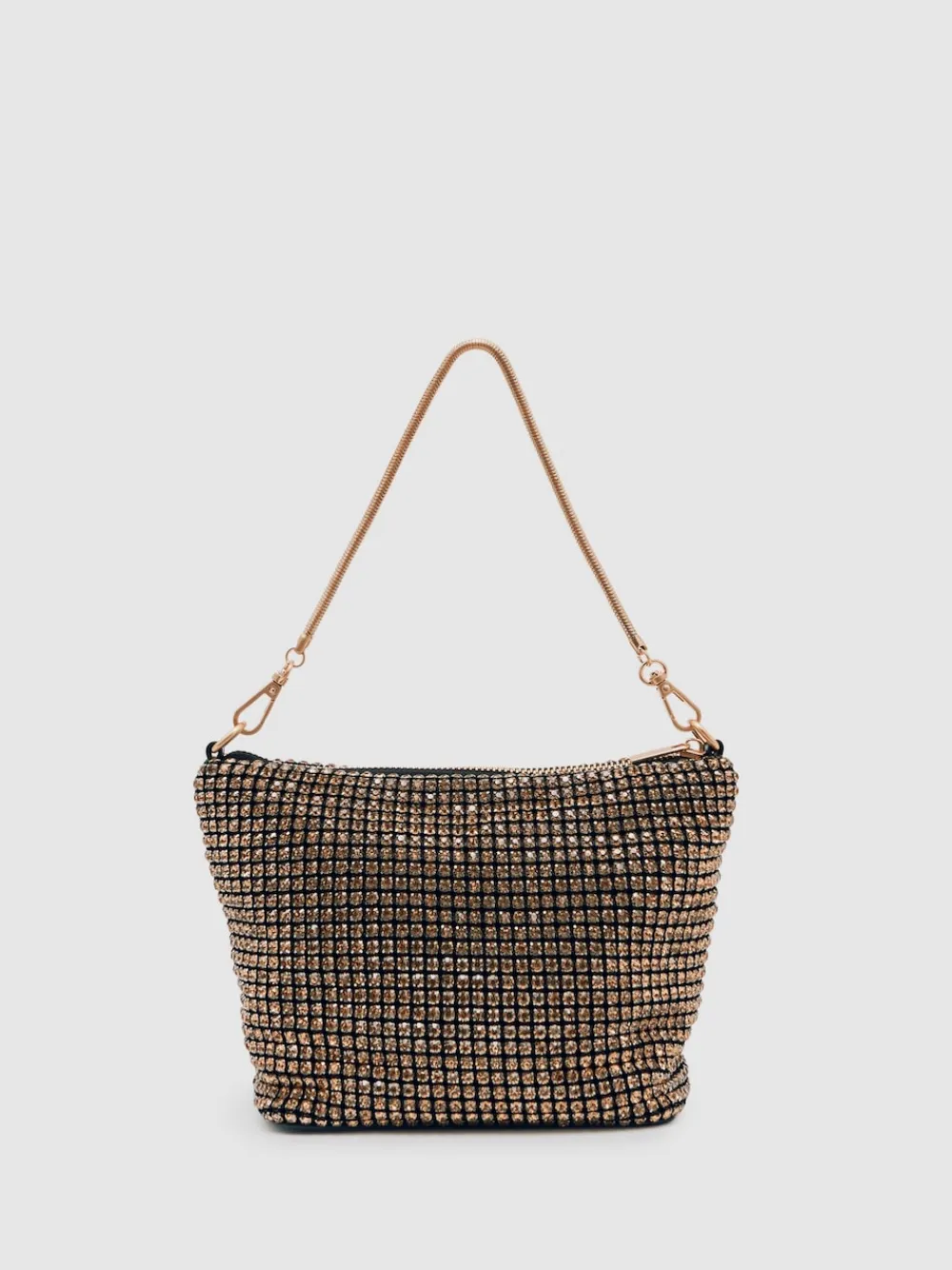 Reiss Leah Crystal Bracelet Pouch Bag Gold Hot