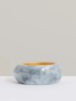 Reiss Gold Tone Ciara Curve Marble Bangle Best