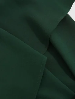 Reiss Green Gabriella Ruffled Slash-Detail Maxi Dress Best