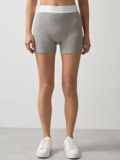 Reiss Grey Melange Sophia McLaren F1 Team Ribbed Boxer Shorts Discount