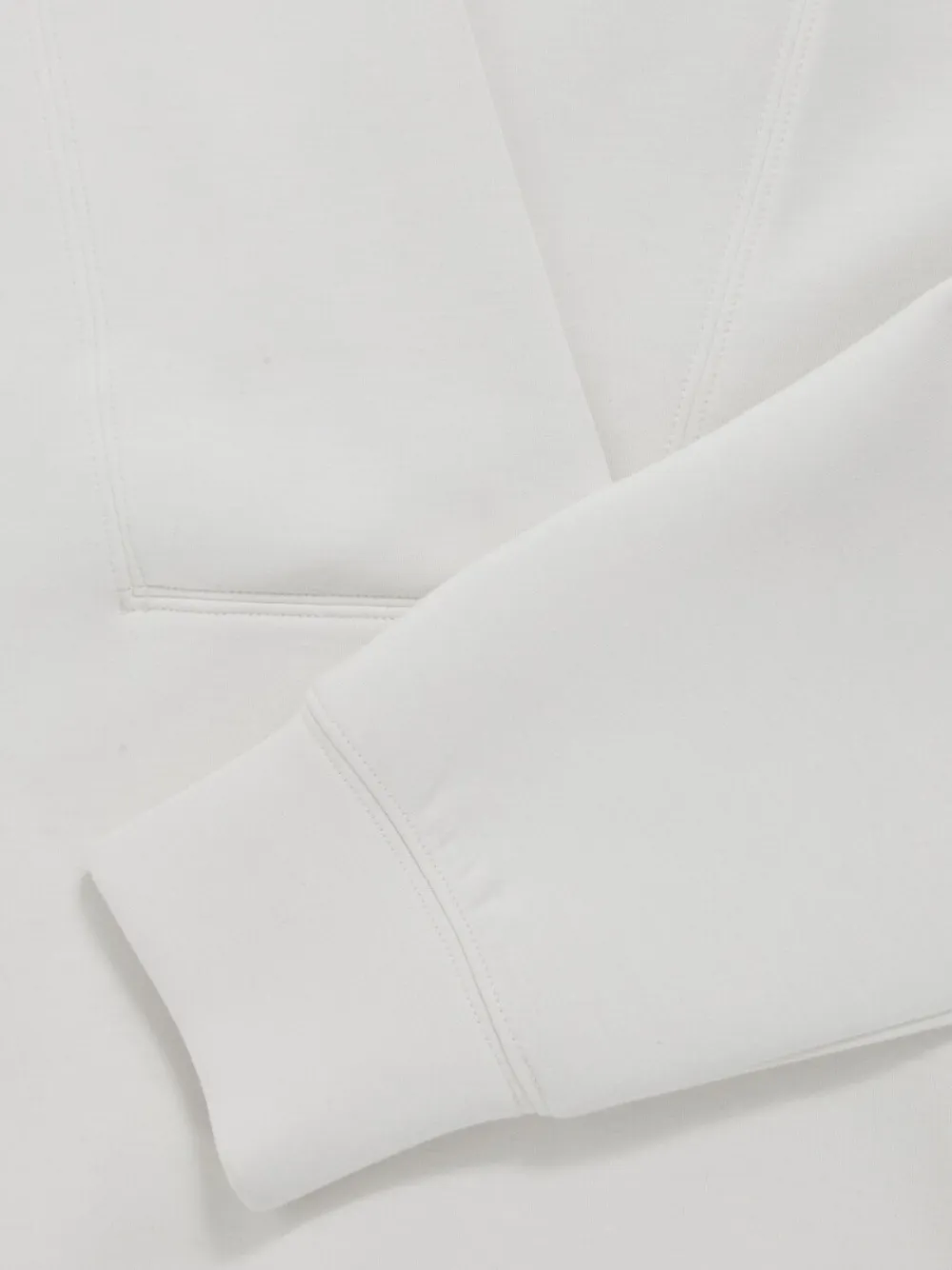 Reiss Annabel Interlock Shawl-Neck Sweatshirt with Modal Ivory Discount