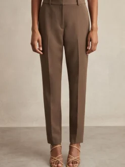 Reiss Gabi Slim-Fit Suit Trousers Mink Neutral Discount