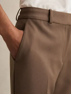 Reiss Gabi Slim-Fit Suit Trousers Mink Neutral Discount