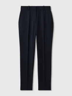 Reiss Gabi Slim-Fit Suit Trousers Navy Online