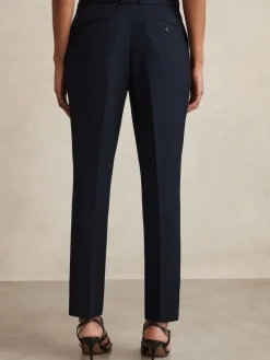 Reiss Gabi Slim-Fit Suit Trousers Navy Online