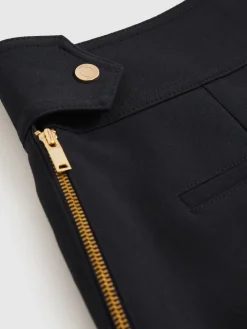 Reiss Navy Immie Stud-Detail Tailored Shorts
