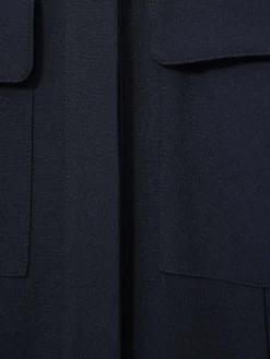 Reiss Navy Kaia Tailored Wide Leg Utility Jumpsuit Online