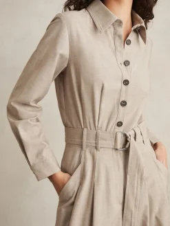 Reiss Neutral Abigail Tailored Wide Leg Jumpsuit Hot