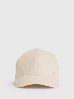 Reiss Neutral Cassie Waffle-Knit Baseball Cap Online
