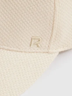 Reiss Neutral Cassie Waffle-Knit Baseball Cap Online