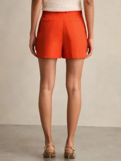 Reiss Orange Raine Tailored Shorts With Linen Online