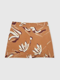 Reiss Orange Sammie Printed Twill Shorts