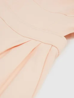 Reiss Dion Wide-Leg Cut-Out Jumpsuit Pale Pink Sale