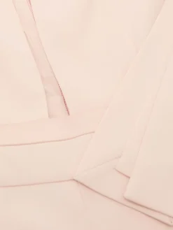 Reiss Pale Pink Evora Plunge-Neck Split-Sleeve Jumpsuit Best