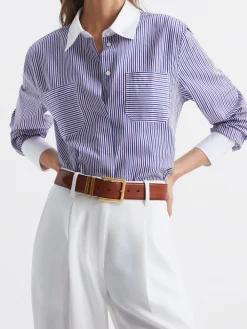 Reiss Tan Brompton Leather Belt New