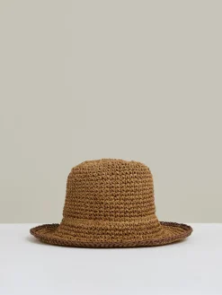 Reiss Tan Enziya Straw Sun Hat Sale