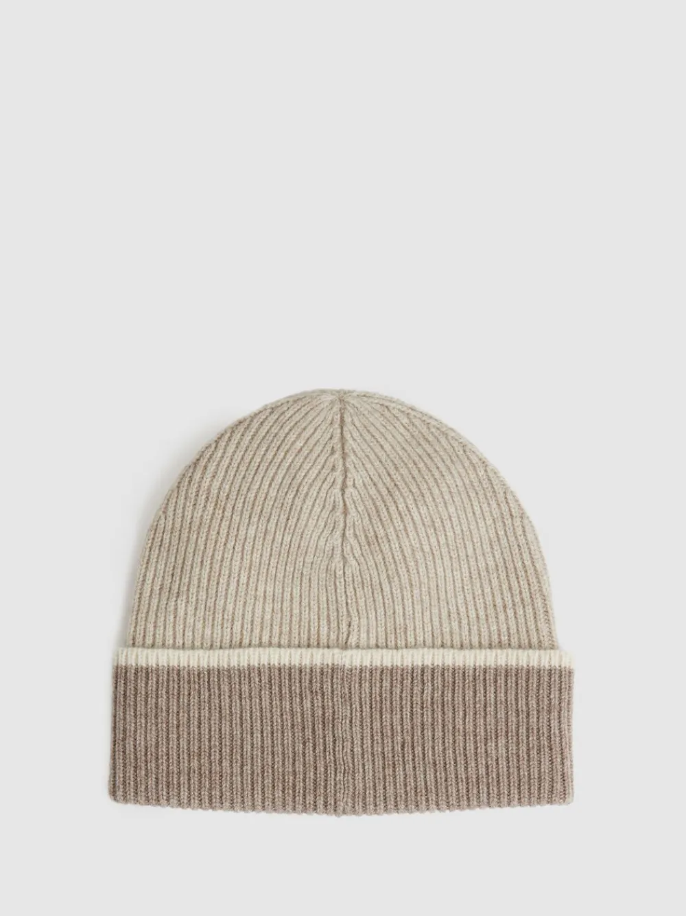 Reiss Filipa Wool-Blend Tipped Beanie Taupe Online