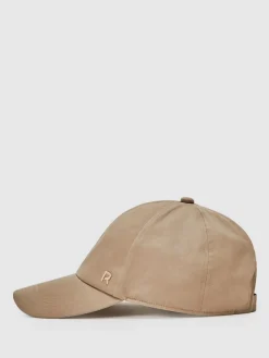 Reiss Nicole Logo-Embroidered Baseball Cap Taupe Best