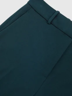 Reiss Gabi Slim-Fit Suit Trousers Teal Clearance