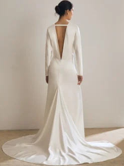 Reiss White Clemence Atelier Duchess Satin Bridal Maxi Dress Best