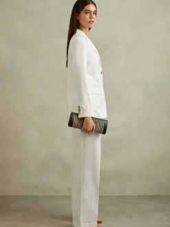 Reiss White Harper Tailored Single Breasted Suit Blazer Best