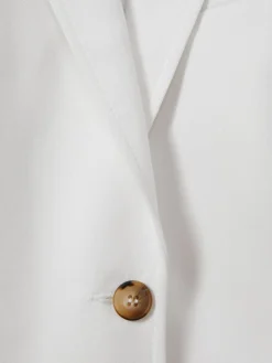 Reiss White Harper Tailored Single Breasted Suit Blazer Best