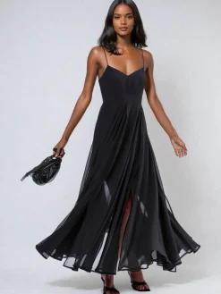 Religion Black Infamous Olsen Full Layer Maxi Dress Sale