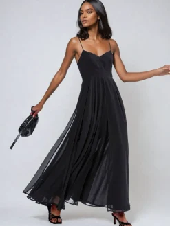 Religion Black Infamous Olsen Full Layer Maxi Dress Sale