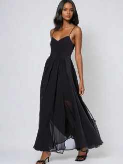 Religion Black Infamous Olsen Full Layer Maxi Dress Sale