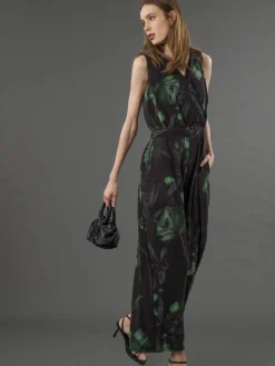 Religion Green Taylor Jumpsuit With Elasticated Waist And Pockets