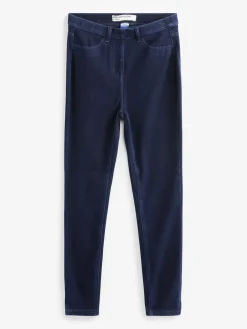 Next Rinse Blue Cropped Denim Jersey Leggings Outlet