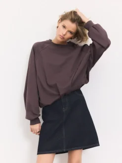 Next Rinse Blue Knee Length Denim Skirt Clearance