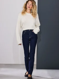 Next Mid Rise Stretch Skinny Jeans Rinse Blue Clearance