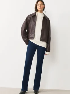 Next Mid Rise Stretch Bootcut Jeans Rinse Blue Hot