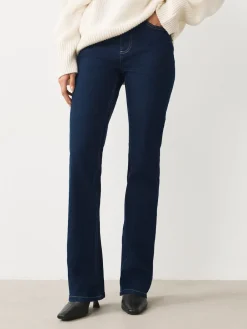 Next Mid Rise Stretch Bootcut Jeans Rinse Blue Hot