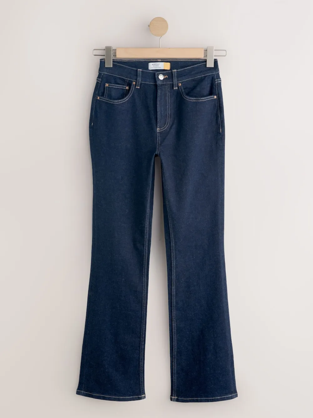 Next Mid Rise Stretch Bootcut Jeans Rinse Blue Hot