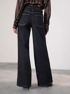 Next Slim Lift and Shape Wide Leg Jeans Rinse Blue Sale