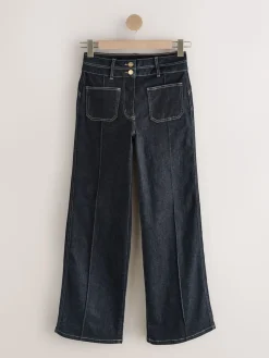 Next Slim Lift and Shape Wide Leg Jeans Rinse Blue Sale