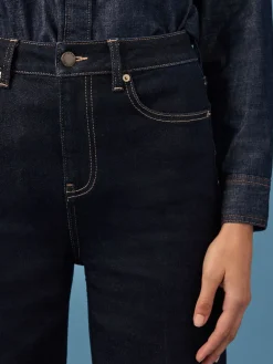 Next Wide Leg Jeans Rinse Blue Sale